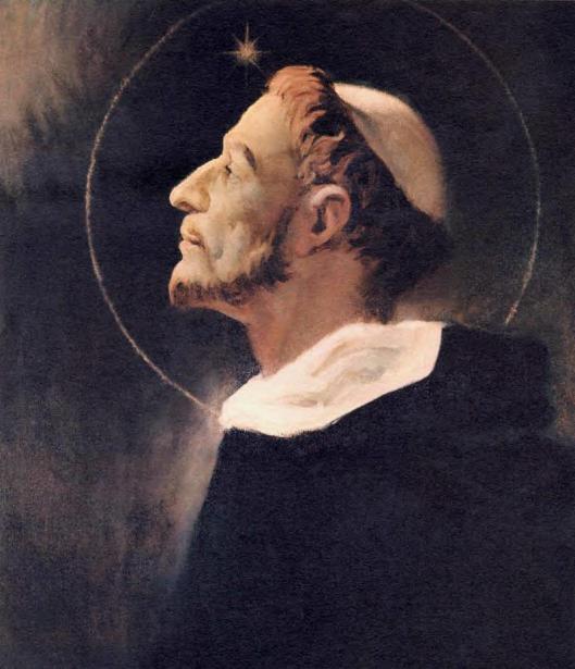 Imagen de Santo Domingo de Guzmn fundador de los Dominicos, orden de Predicadores (1171-1221)